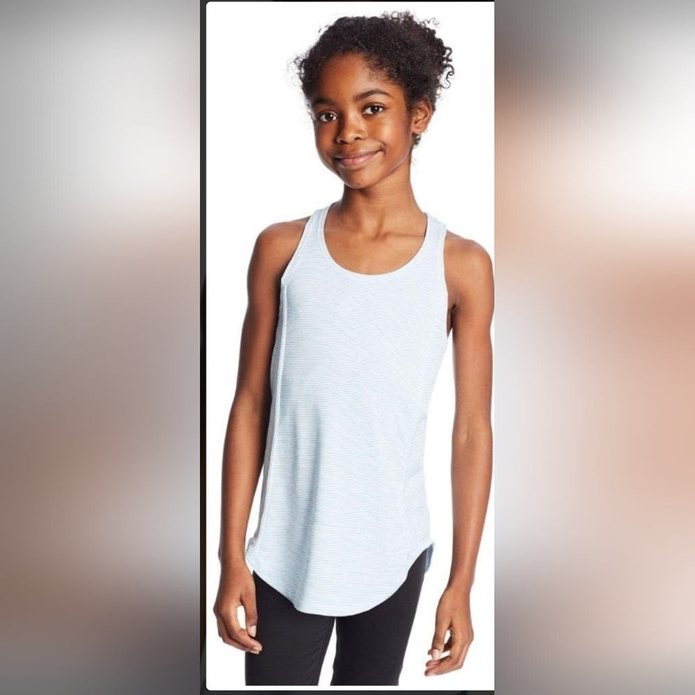 Champion C9 Girls Striped Sleeveless Athletic Tank Top Size L